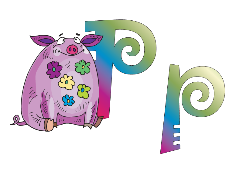 English Alphabet, letter P