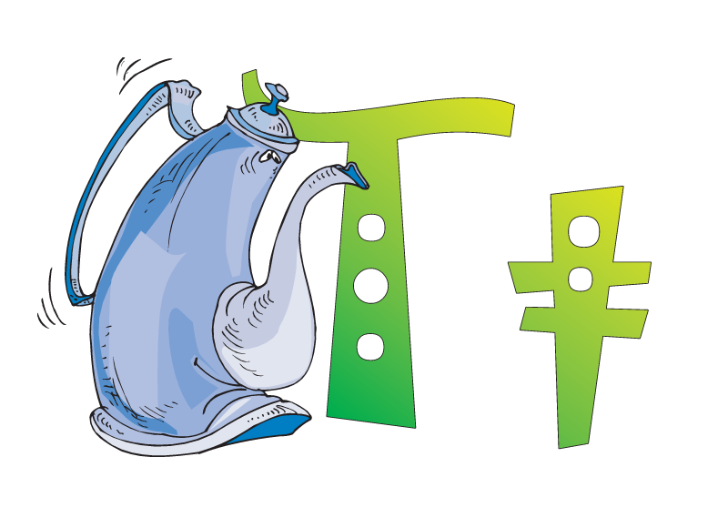 English Alphabet, letter T